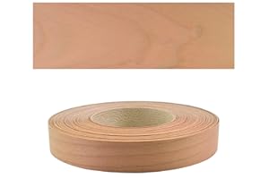 Mprofi MT® - Bordo Effetto Ciliegia | 22mm x 5m | Facile da Applicare | Bordo Cucina | Impiallacciatura di Legno | Per Scaffali, Mobili e Pannelli | Bordo Termoadesivo Durevole | Spessore 0,50mm