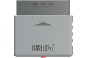 AKNES 8BitDo Retro Receiver per PS1, PS2 e Windows, Compatibile con Xbox One Bluetooth, Elite Series 2, Xbox Series X e S Controller, PS5/PS4, Switch PRO, Wii U PRO, e Quasi Tutti i Controller 8BitDo