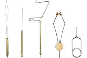 SHADDOCK FISHING Fly Tying Tools Kit, Fly Tying Vise, Fly Tying Bobbin Thread, Whip Finisher Knotter, Fly Tying Bodkin, Hackle Plier, Fly Fishing Starter Kit