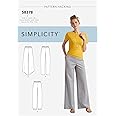 Simplicity Pattern SS8378A Women’s Knit Trouserswith Two Leg Widths and Options for Design Hacking