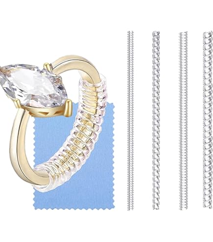 Lot De 8 Réducteurs De Bagues Invisibles, Petits Ajusteurs De Bagues