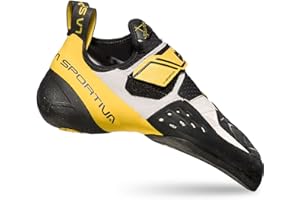 La Sportiva Unisex's Solution White/Yellow Climbing Shoes, 37.5 EU