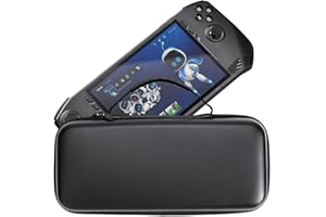 Hzycwgone Funda para MSI Claw,Viajar Bolsa de Transporte para MSI Claw A1M Juegos Portátiles,Estuche Rígido con Ranura para Tarjetas de Juego & Bolsillo de Malla para MSI Claw Accesorios(Negro)