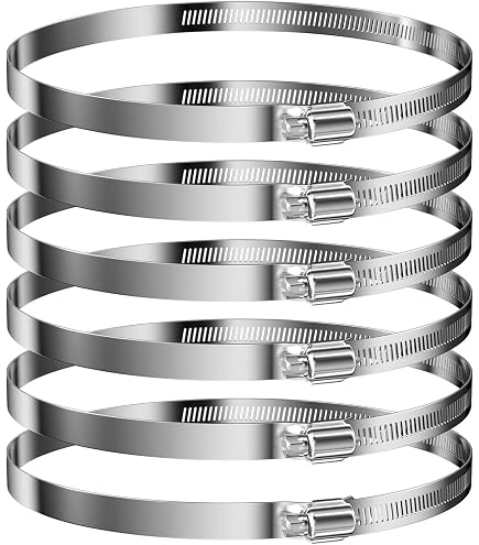 16-tlg. Edelstahl-Rohrschellen-Set – Verstellbar Für Poolschläuche & PVC-Rohre (6–44 Mm)