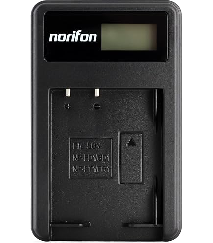 Norifon NP-BN1 USB Caricatore per Sony Cyber-shot DSC-T110, DSC-T99, DSC-TF1, DSC-TX30, DSC-TX20, DSC-TX200V, DSC-TX10, DSC-TX9, DSC-TX5, DSC-WX80, DSC-W620, DSC-WX9, DSC-WX150 Fotocamera e Altro
