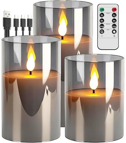 Bougie LED Blanche Cire Véritable 10cm Goobay - Flamme Vacillante Réaliste Avec Minuterie