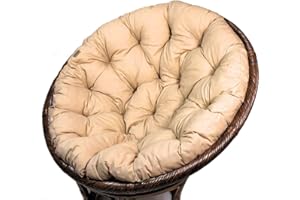 Rattani - Polster für Papasansessel, Auflage, Ersatzpolster Papasan D 110 cm, Stoff Loneta beige, Made in EU !