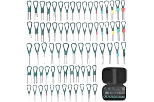 Acboor Auspinwerkzeug: 76 Stück Auspinnwerkzeug KFZ Set Terminal Entfernung Werkzeugsatz KFZ Kabel Stecker Ausbau Werkzeug Pin für Meisten Auto Steckverbinder Terminals