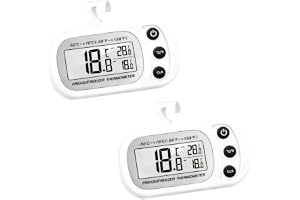 Digitalt kylskåpstermometer 2 st vattentätt termometer för | kylskåp, frys, inomhus, stor, LCD, display, Max, min, funktion