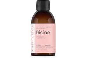 Essenciales - Aceite Vegetal de Ricino (Máxima Calidad), 100% PURO, 200 ml | Aceite Vegetal Ricinus Communis, 1º Presión en Frío