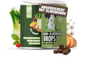 TIERLIEBHABER Grass & Poo Eater Drops for Dogs - For Eating Grass & Faeces - Soothes the Stomach & Reduces Heartburn - Grass Eater Drops with Healing Soil, Elm Bark & Fennel (350 g | Approx. 150