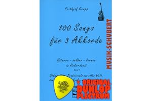 LEU-VERLAG 100 Songs für 3 Akkorde Band 1 inkl. Plektrum - Oldies, Hits, Traditionals aus aller Welt, deutsche Volks-, Spaß- und Kinderlieder für absolute Anfänger auf der Gitarre (Gitarre selber lernen in Rekordzeit) von Frithjof Krepp (Taschenbuch - 2008) (Noten/Sheetmusic)