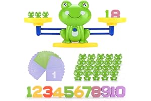 KIMIGO Gioco di Matematica per l'equilibrio delle Rane,Frog Balance Game,Bilancia rana con numeri e pesi,Gioco per imparare a contare e sommare,Giochi Educativi Regalo per Ragazze e Ragazzi dai 3 Anni in su