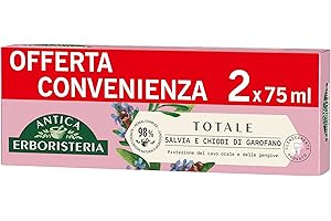 Antica Erboristeria - Dentifricio Totale, Protezione del cavo orale e delle gengive, 75mlx2