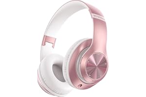 LANKEY SOUND Cuffie Bluetooth Over Ear, 60 Ore Di Riproduzione, Cuffie Wireless 6 EQ Modalità Di Suono con Filo, Cuffie con Microfono Stereo HiFi, USB C, SD/TF, FM, Cuffie Bluetooth 5.0 per Sport Viaggio, Studio