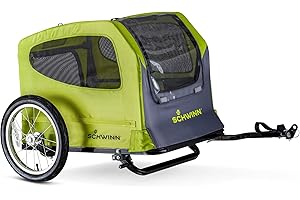 Schwinn Rascal Bike Pet Trailer, For Small and Large Dogs, Large, Grey