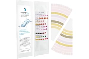 SMARDY 20x Bandelettes Test Strips Piscine 9en1 Testeur pH Chlore pour Whirlpool Spa Eau Potable