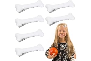 WLLHYF 6 sztuk spinka do włosów z czaszką szkielet spinka do włosów boczna spinka do włosów Halloween Boże Narodzenie kostium cosplay dekoracyjne spinki do włosów akcesoria barettes dla kobiet