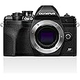 Olympus OM-D E-M10 Mark IV Micro Four Thirds System Camera, 20 MP sensor, 5-axis image stabilizer, selfie LCD screen, electronic viewfinder, 4K video, powerful AF, Wi-Fi, black