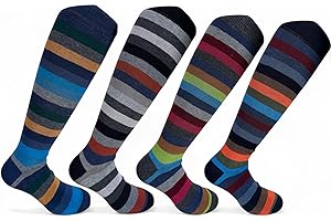 Lucchetti Socks Milano SET DA 4 PAIA DI CALZE UOMO LUNGHE CALDO COTONE COLORATE TENDENZA POIS FANTASIA FASHION MADE IN ITALY