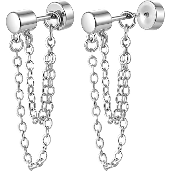 Yheakne Orecchini pendenti con nappa a stella vintage Orecchini pendenti con stella in argento Orecchini a catena con stella cava Orecchini a stella asimmetrici Gioielli per donne e ragazze