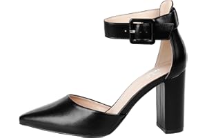 Rio Fiore Tacones, 8.5 cm Tacón Bloque, Zapatos con Trasera, 8.5 cm Tacón Bloque, Blanco/Beige/Negro/Rosa/Verde/Gris/Rojo, Cuero sintético/Ante sintética, Zapatos Destalonados, Slingbacks, 2062A