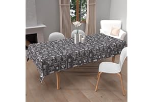 Soleil d'ocre Tovaglia stampata antimacchia rettangolare 140 x 300 cm Coffee