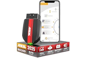 ANCEL BD200 Lettore di Codici OBD2 wireless per auto Adattatore per Scanner Diagnostico OBD II per Veicoli per Dispositivi iOS e Android