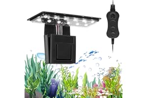 Adiwo Luce LED X3 per acquario - Illuminazione 220 V, 5 W, 12 LED Mini per piante