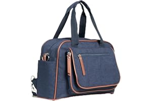 Allis Baby Plus Changing Bag for Mum and Dad, Baby Changing Messenger Bag with Insulated Pockets and Removable Buggy Clips, Baby Changing Backpack with Change Station and Additional Mat