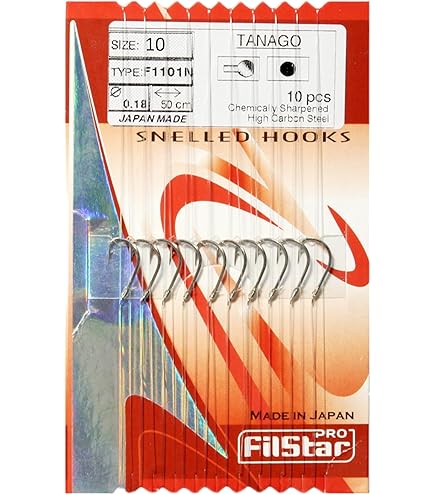Ganci In Nylon Per Pesca Ganci Da Pesca Senza Ardiglione Kamasan X-Strong | Per Pesca A Fondo E Fiume | Confezione Da 10 Ganci In Nylon Paramani Himalayan - Foto 12