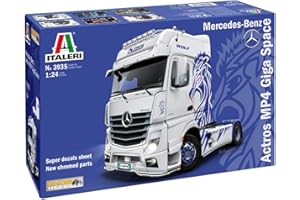 Italeri 3935 Mercedes Benz Actros MP4 Giga Space scala 1:24, modellismo, model kit, camion, showtrucks, plastica
