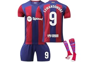 GENERISCH Barcelona 23/24 Neue Saison Hause/Auswärts Fußball Trikots Shorts Socken Set für Kinder/Erwachsene, Fussball Jersey Trainingsanzug für Junge Herren