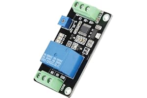 HILITAND Retardateur Minuterie Relais Module Retard Marche Arrêt Off Carte de Commutation de Contrôleur Temporisé à Verrouillage Automatique DC 5V/12V/24V(DC12V)