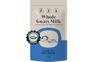 Hackney Dog House Goats Milk Powder for Dogs & Cats (225 g) | Create Delicious Goats Milk-Drink | For Adult & Puppy | Each Pack Makes 12 Pints