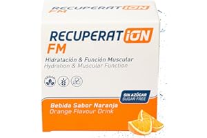 RECUPERAT-ION Bebida Hipotónica Sin Azúcar con Electrolitos + Sales Minerales y Magnesio para Remineralización Muscular Profunda y Fatiga - Sabor Naranja Sin Gluten Ni Lactosa - Pack 20 Sobres | RECUPERATION