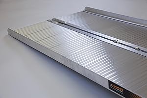 ‎THE RAMP PEOPLE The Ramp People Faltbare Rollstuhlrampe aus Aluminium 61cm - 244cm - Rampen für Rollstuhlfahrer, Mobile Rollstuhlrampe (2130mm lang x 715mm breit)