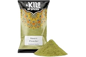 A Kilo of Spices | Neem Leaves Powder 1 Kg Pack| Natural Neem Leaf Powder from Pure Neem Plant | Good for Dry Skin, Damaged Scalp, Azadirachta Leaves
