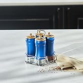 Karaca Blue Berry 5 Par&ccedil;a Cam Baharat Takımı