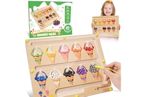 Tsokize Giochi Montessori 2-5 Anni, Giocattoli Bambini 2 3 4 5 Anni Giochi Magnetico Labirinto Regalo Bambina 2-5 Anni Giocattoli Educativo 2-5 Anni Gioco Bambini Legno Giochi Bambini 2-5 Anni