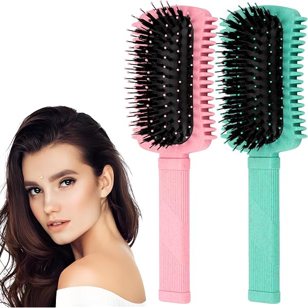 TOZKZO Bounce Brush Lockenbürste – Ergonomisch, Schonend Für Welliges Haar, Verhindert Haarbruch (Nass & Trocken)