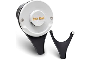 Villkin Odpływ skroplin (2 szt.) do samochodów kempingowych - Kompatybilny z Truma (odległość między osiami 96 mm) - Do pokrywy komina przyczepy kempingowej