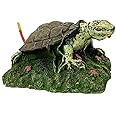 Jainsons Pet Products Turtle Ornament with Air Diffuser for Aquarium Fish Tank Decoration Natural Looking Ornament Create Real Landscape River Rock Unplanted Substrate