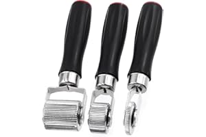 Glarks 3Pcs Car Sound Deadening Roller, 6mm 20mm 40mm Metal Installation Tool Seam Roller Automotive Audio Sound Deadener Application Wheel Roller (6/20/40mm)