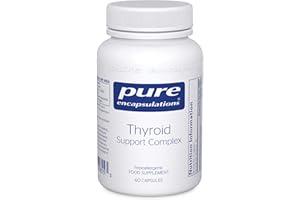 Pure Encapsulations Thyroid Support Complex - Blend of Vitamins and Minerals - Reduces Fatigue, Supports Energy and Thyroid Function - Includes Vitamin C, Iodine, Selenium, and Zinc - 60 Capsules