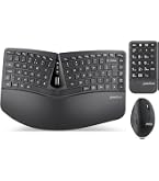 Perixx Periduo-505 Set Tastiera Ergonomica Split E Mouse Verticale Cablati - Layout UK Con Poggiapolsi Regolabile - 2