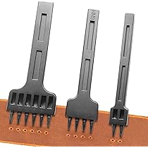 Set 3 Punzoni Per Cuoio Con Spaziatura 5mm - Per Cinture, Borse E Lavorazione Pelle - Foto 6