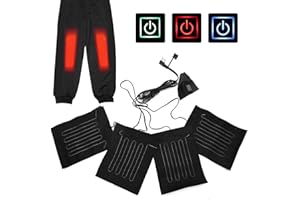 ZJCHAO Podgrzewany arkusz kamizelki odzieżowej, ogrzewana poduszka zimowa z ogrzewanej tkaniny elektrycznej, 3-biegowa, ogrzewana poduszka dla zwierząt domowych (z przełącznikiem) (4 szt.)