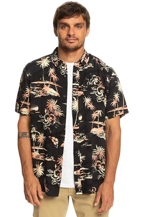 Camisa Negra Hombre Manga Larga Camisa De Lunares Para Hombre