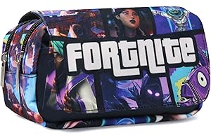 Doyomtoy Federmäppchen Spielthema, Federmäppchen Videospiel Briefpapier Pouch Doppelreißverschluss Segeltuch Federmäppchen Stifte Etui Mäppchen für Schul und Bürobedarf (D)